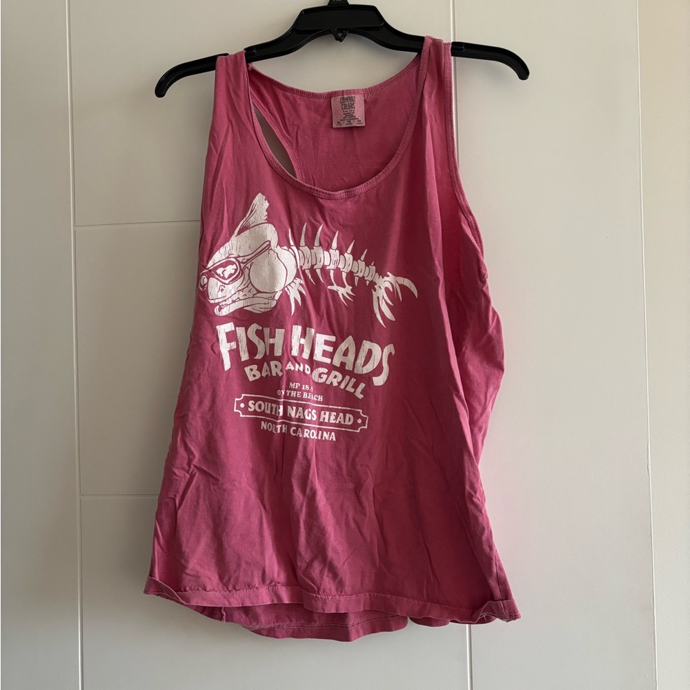 LAST CHANCE Fish Heads Bar Tank Top nags head North Carolina outer banks